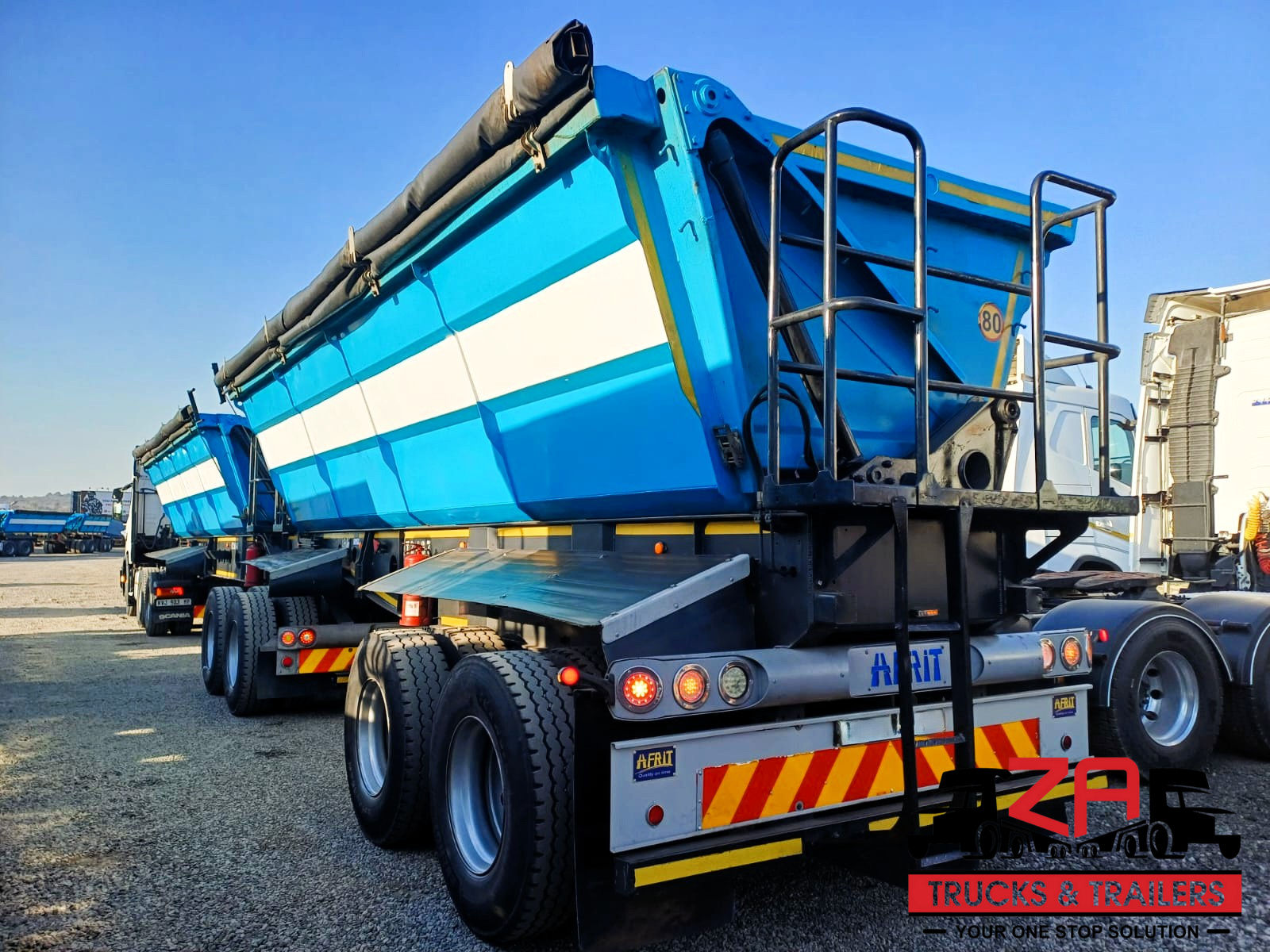 2018 AFRIT 40 CUBE SIDE TIPPER TRAILER #53193